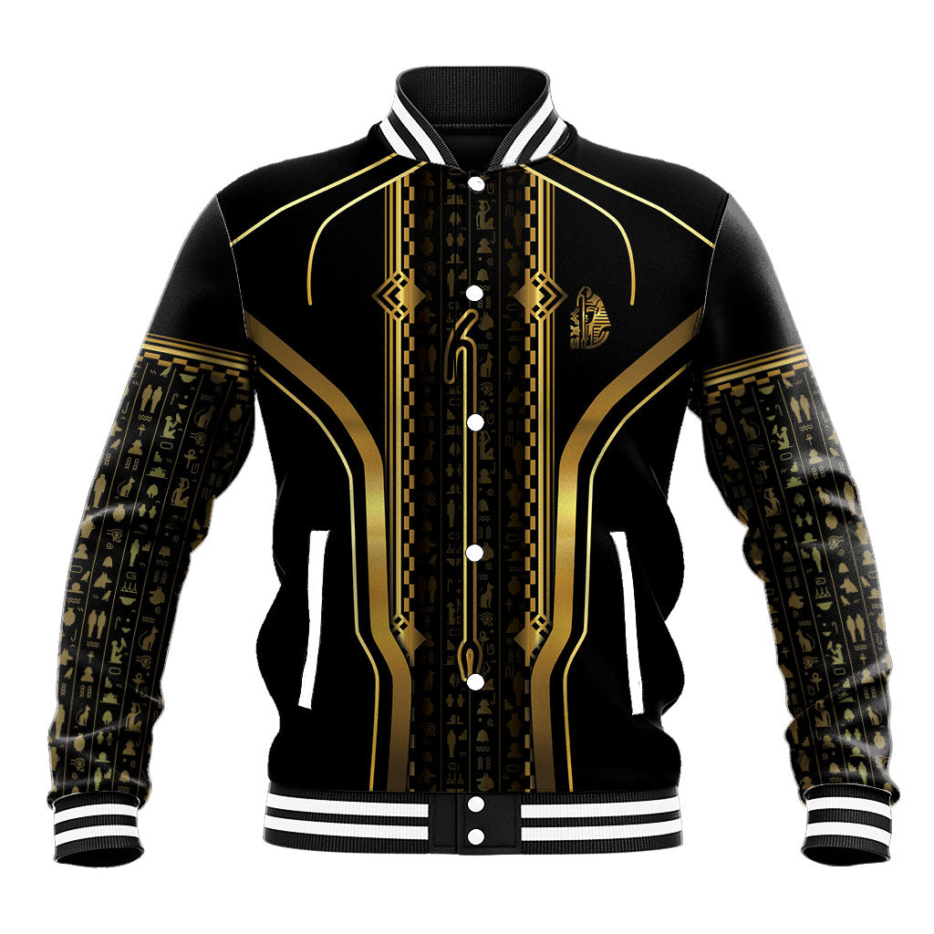 Personalized Egypt Was Sceptre Baseball Jacket Gold Pharaoh Patterns