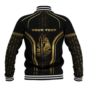Personalized Egypt Was Sceptre Baseball Jacket Gold Pharaoh Patterns
