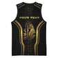 Personalized Egypt Was Sceptre Basketball Jersey Gold Pharaoh Patterns