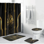 Egypt Was Sceptre Bathroom Set Gold Pharaoh Patterns
