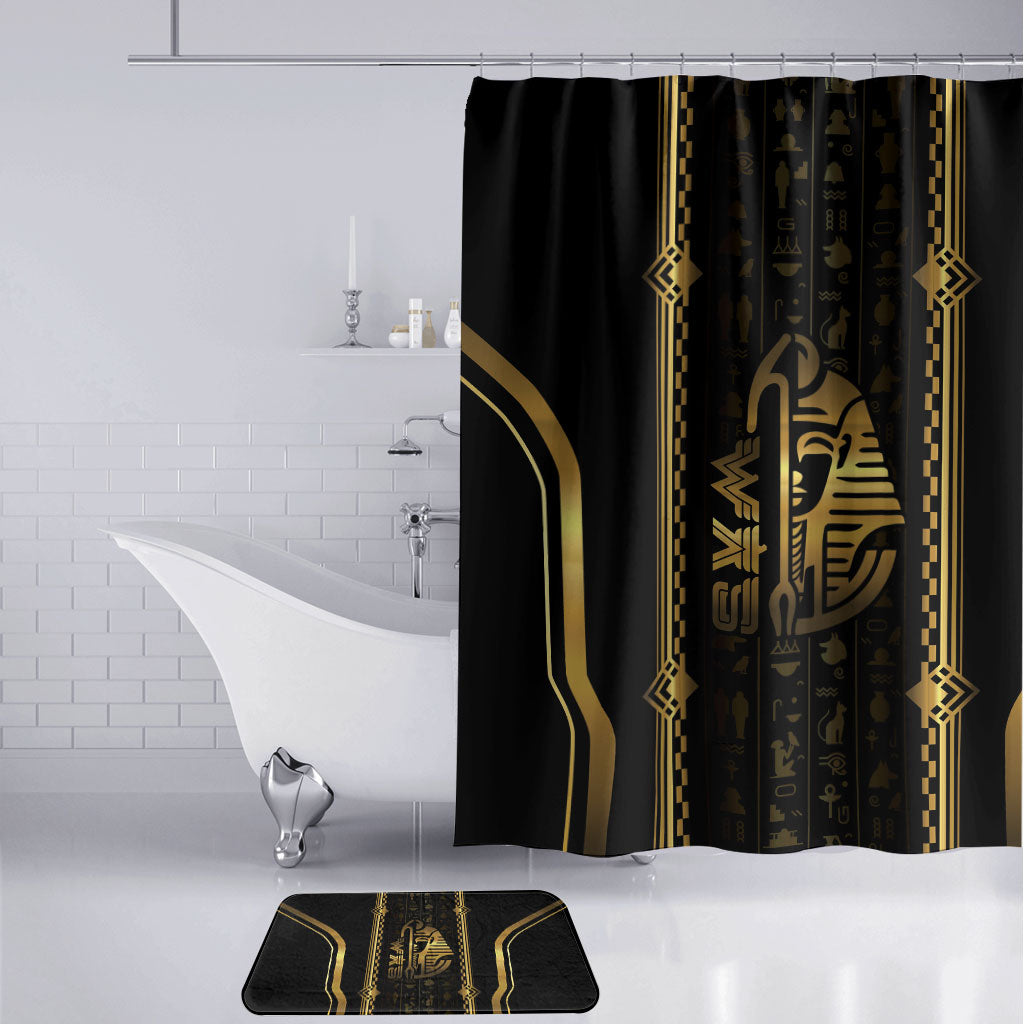 Egypt Was Sceptre Bathroom Set Gold Pharaoh Patterns