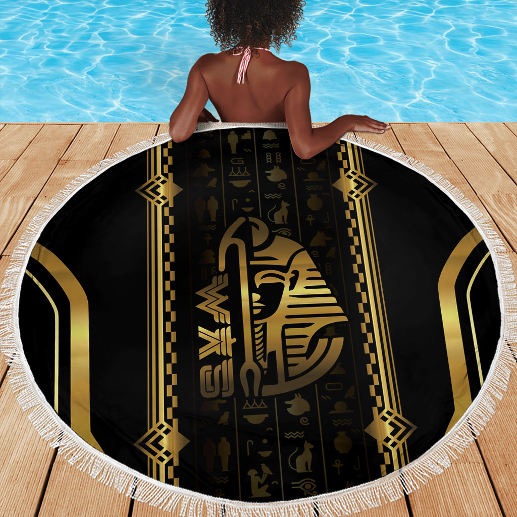 Egypt Was Sceptre Beach Blanket Gold Pharaoh Patterns