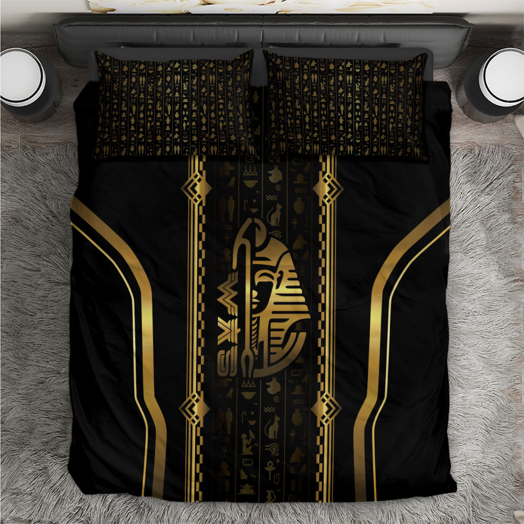 Egypt Was Sceptre Bedding Set Gold Pharaoh Patterns