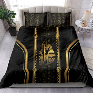 Egypt Was Sceptre Bedding Set Gold Pharaoh Patterns