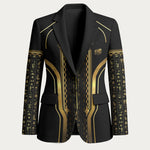 Personalized Egypt Was Sceptre Blazer Gold Pharaoh Patterns