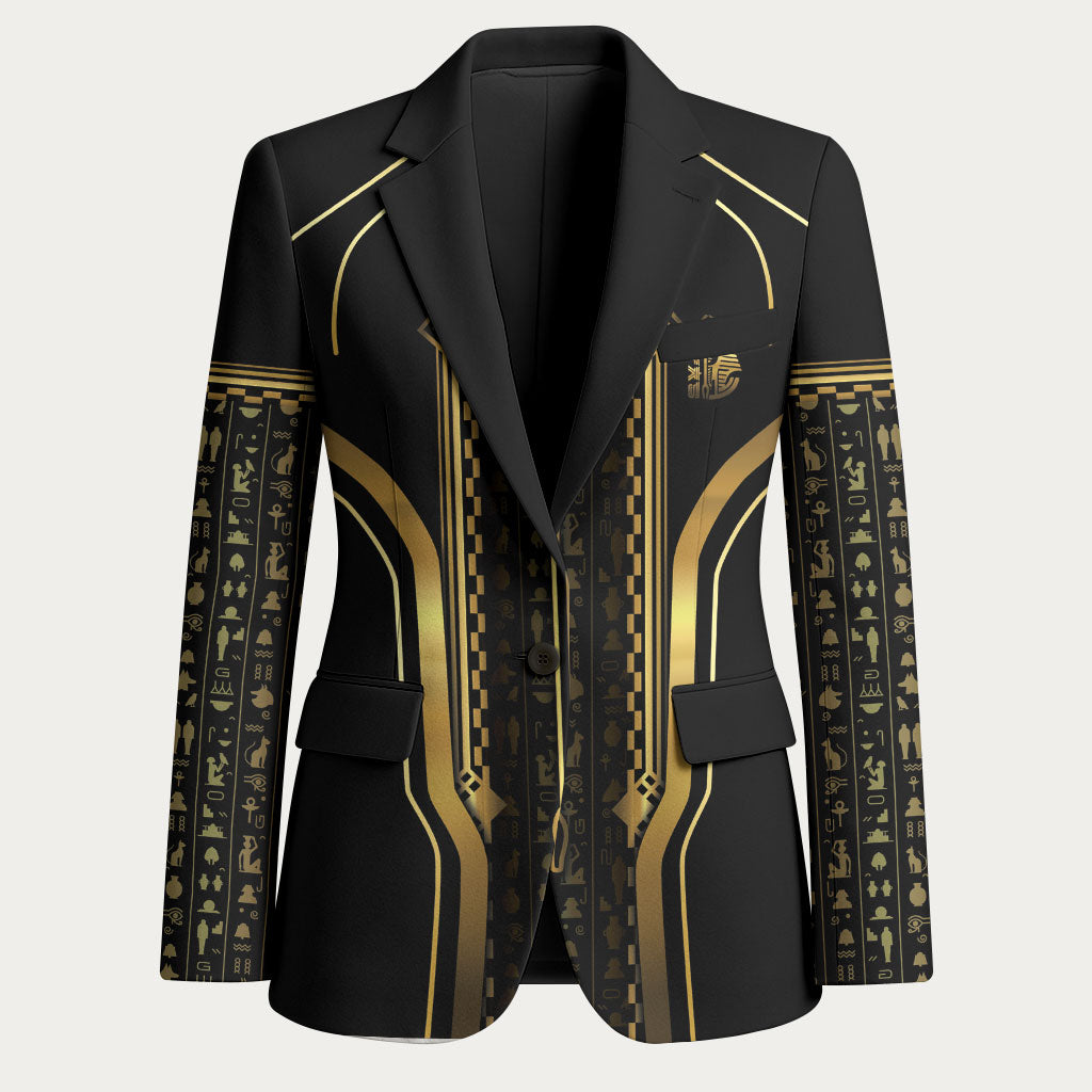 Personalized Egypt Was Sceptre Blazer Gold Pharaoh Patterns
