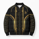 Personalized Egypt Was Sceptre Bomber Puffer Jacket Gold Pharaoh Patterns