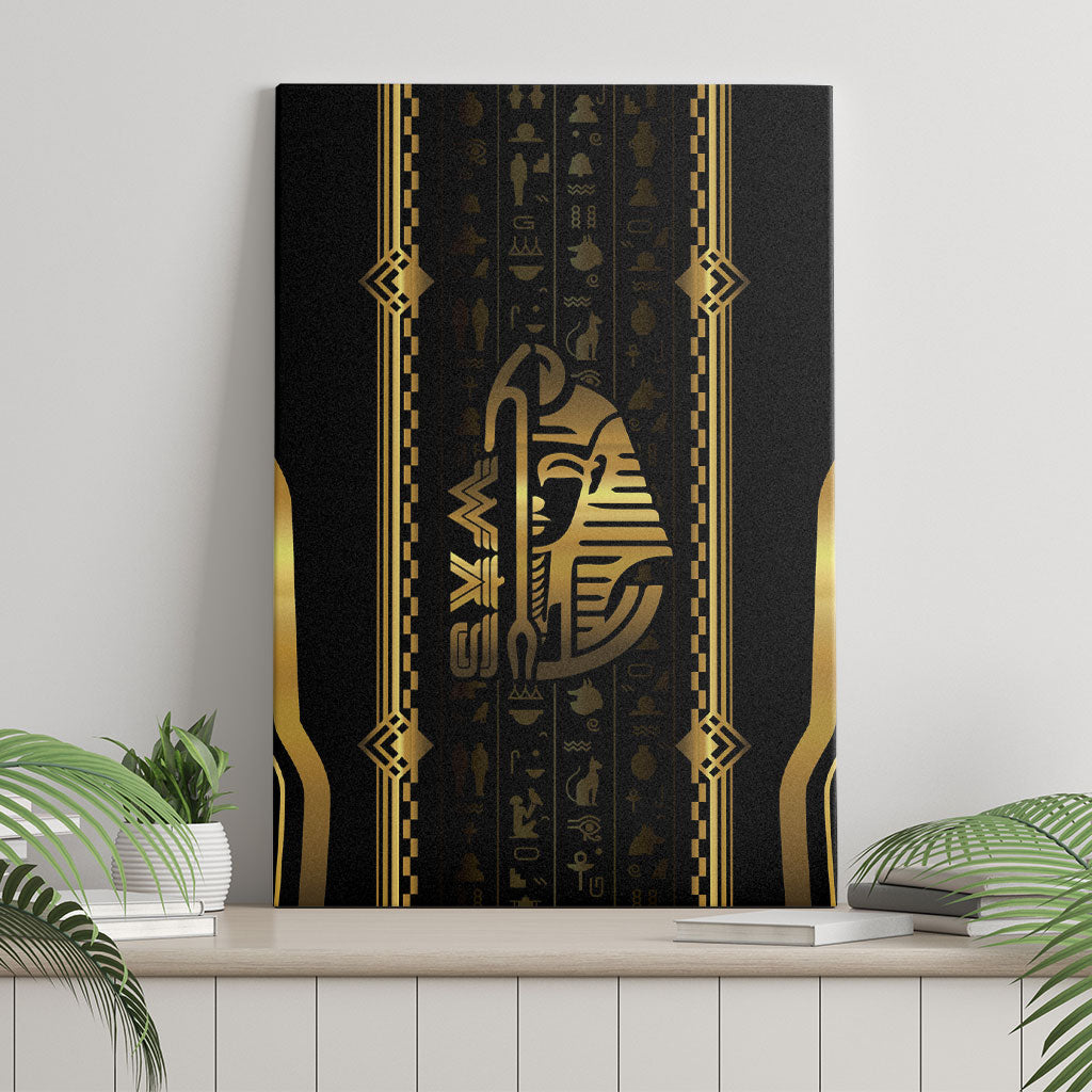 Egypt Was Sceptre Canvas Wall Art Gold Pharaoh Patterns