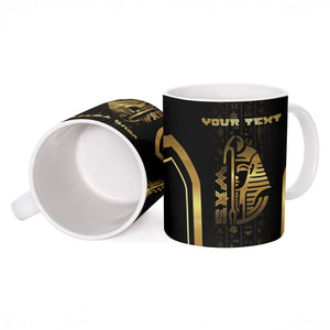 Personalized Egypt Was Sceptre Ceramic Mug Gold Pharaoh Patterns