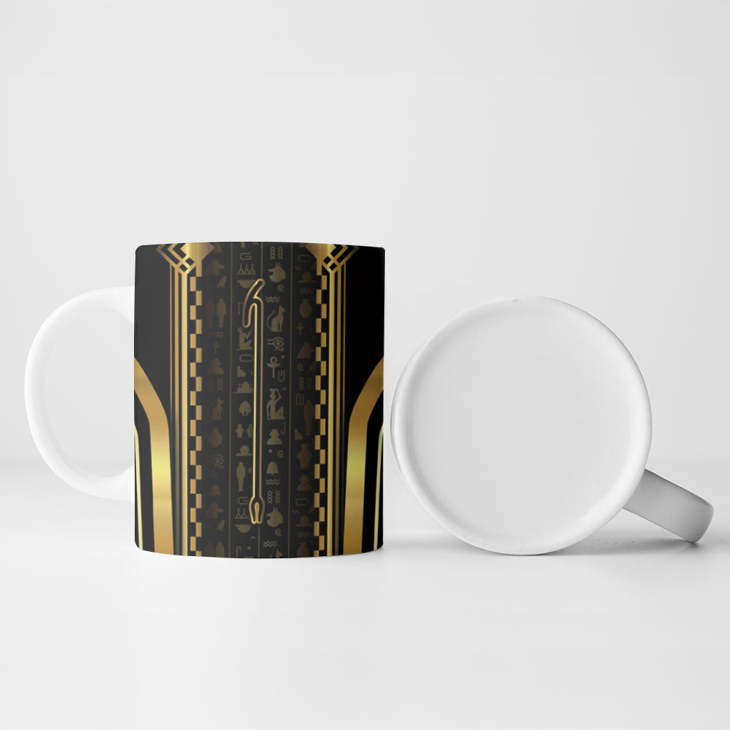 Personalized Egypt Was Sceptre Ceramic Mug Gold Pharaoh Patterns
