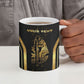 Personalized Egypt Was Sceptre Ceramic Mug Gold Pharaoh Patterns