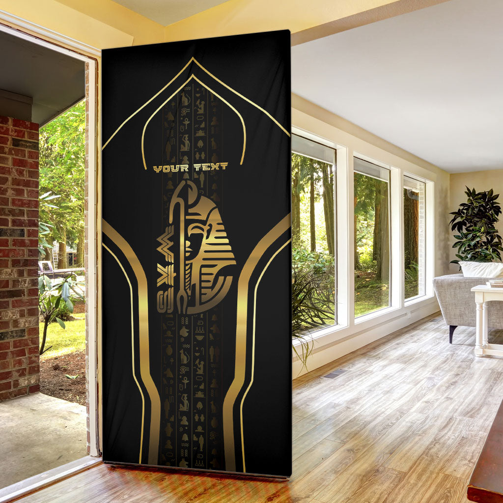 Personalized Egypt Was Sceptre Door Cover Gold Pharaoh Patterns