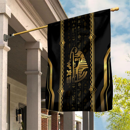 Egypt Was Sceptre Garden Flag Gold Pharaoh Patterns