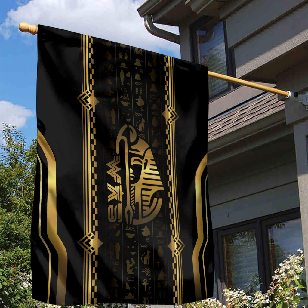 Egypt Was Sceptre Garden Flag Gold Pharaoh Patterns