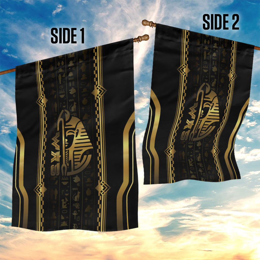 Egypt Was Sceptre Garden Flag Gold Pharaoh Patterns