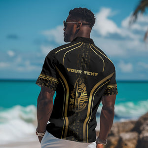 Personalized Egypt Was Sceptre Hawaiian Shirt Gold Pharaoh Patterns