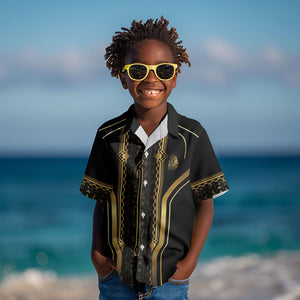 Personalized Egypt Was Sceptre Kid Hawaiian Shirt Gold Pharaoh Patterns