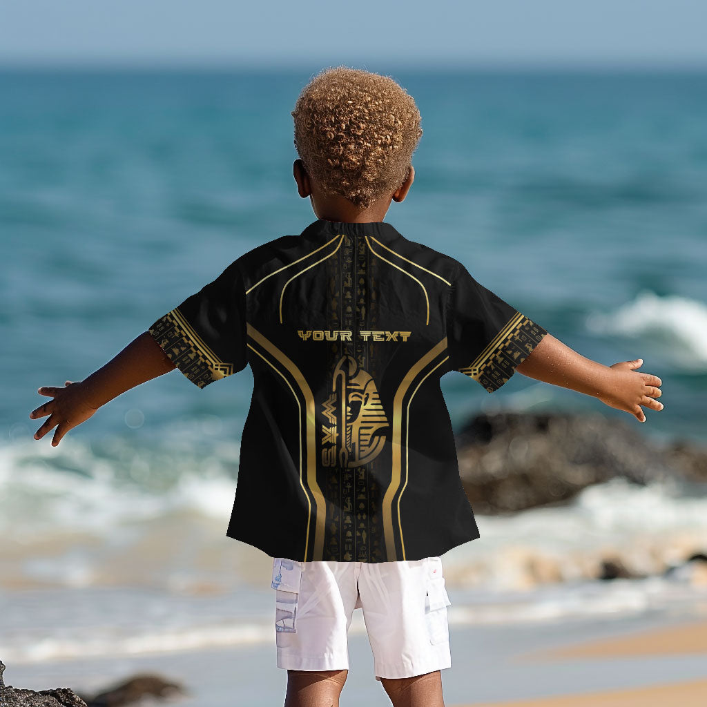 Personalized Egypt Was Sceptre Kid Hawaiian Shirt Gold Pharaoh Patterns