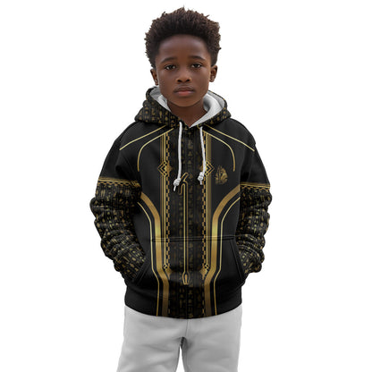 Personalized Egypt Was Sceptre Kid Hoodie Gold Pharaoh Patterns
