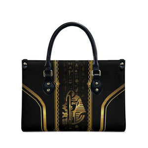 Egypt Was Sceptre Leather Bag Gold Pharaoh Patterns