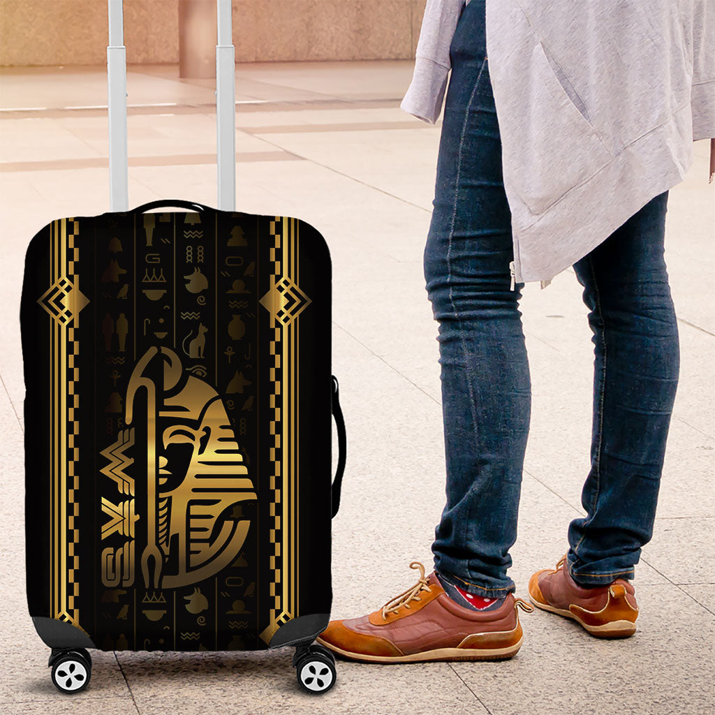 Egypt Was Sceptre Luggage Cover Gold Pharaoh Patterns
