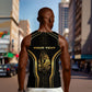 Personalized Egypt Was Sceptre Men Tank Top Gold Pharaoh Patterns