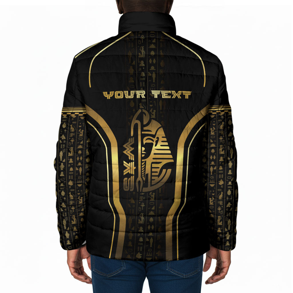 Personalized Egypt Was Sceptre Padded Jacket Gold Pharaoh Patterns