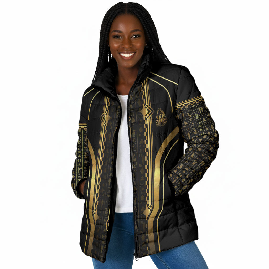 Personalized Egypt Was Sceptre Padded Jacket Gold Pharaoh Patterns