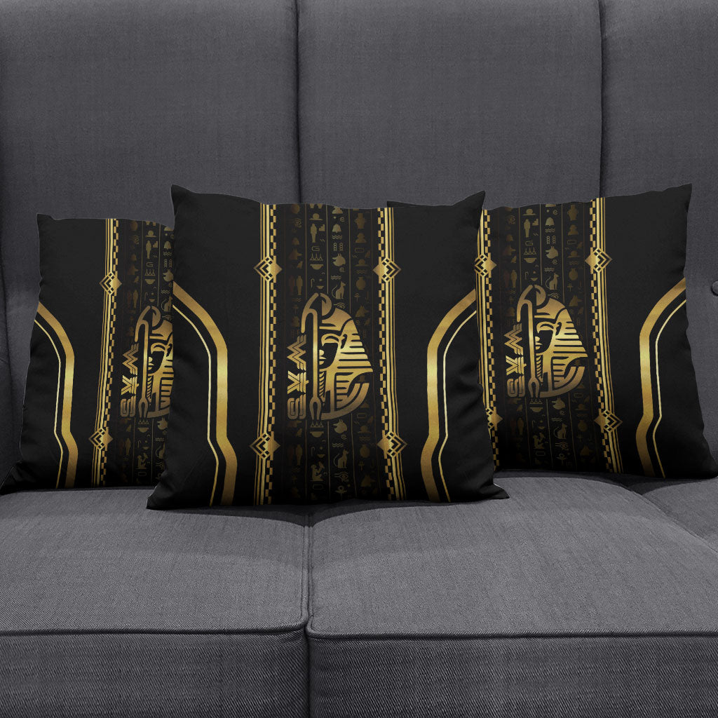 Egypt Was Sceptre Pillow Cover Gold Pharaoh Patterns