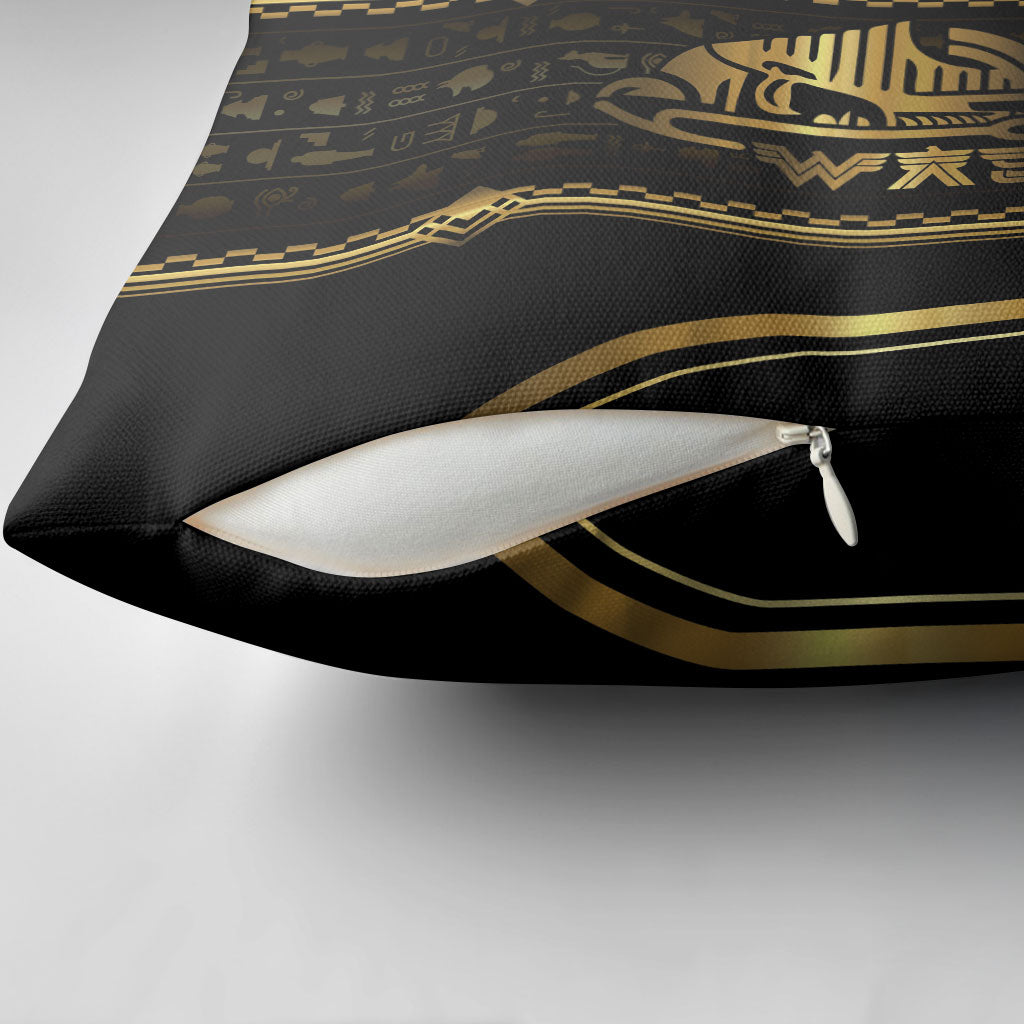 Egypt Was Sceptre Pillow Cover Gold Pharaoh Patterns