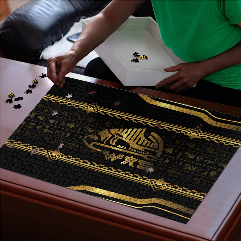 Egypt Was Sceptre Puzzle Gold Pharaoh Patterns