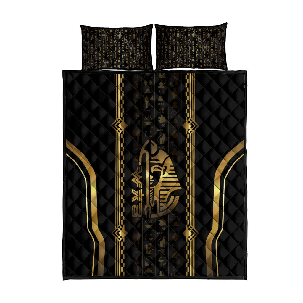 Egypt Was Sceptre Quilt Bed Set Gold Pharaoh Patterns