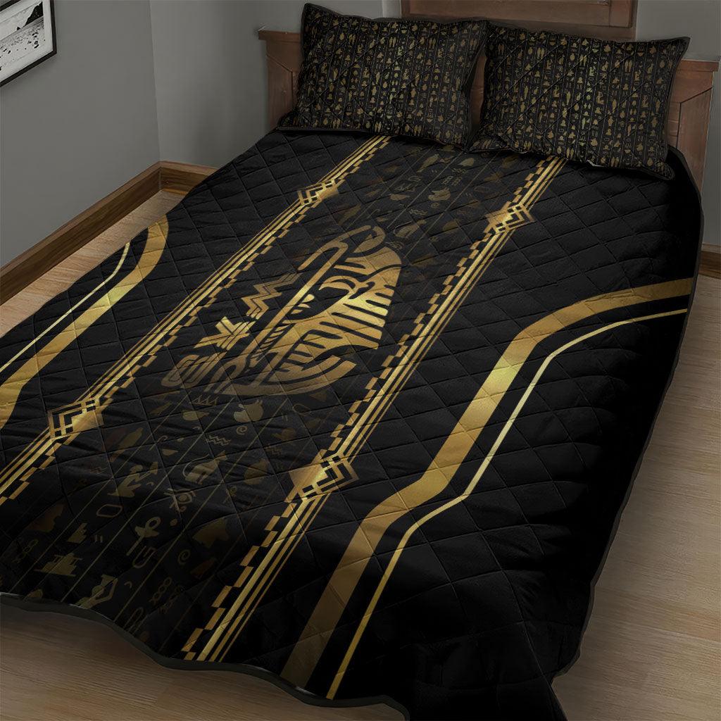 Egypt Was Sceptre Quilt Bed Set Gold Pharaoh Patterns