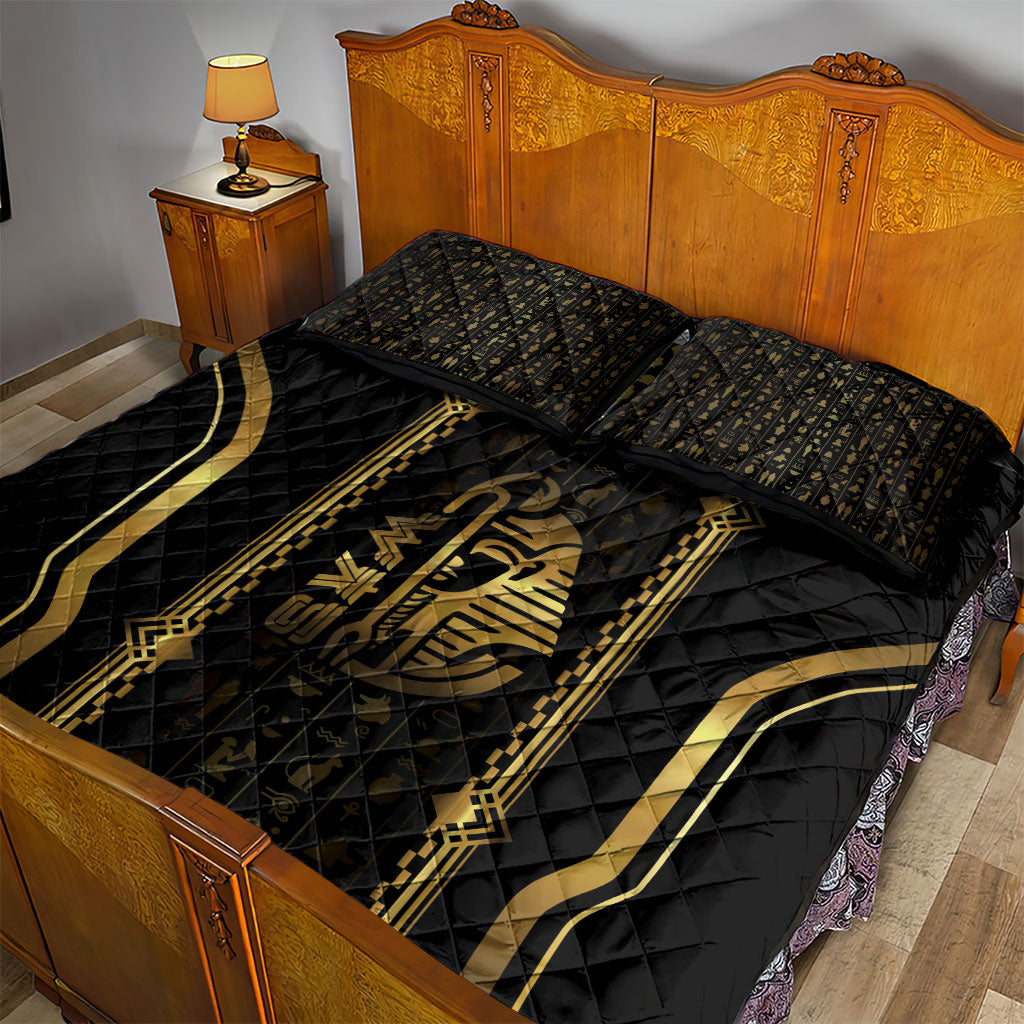 Egypt Was Sceptre Quilt Bed Set Gold Pharaoh Patterns