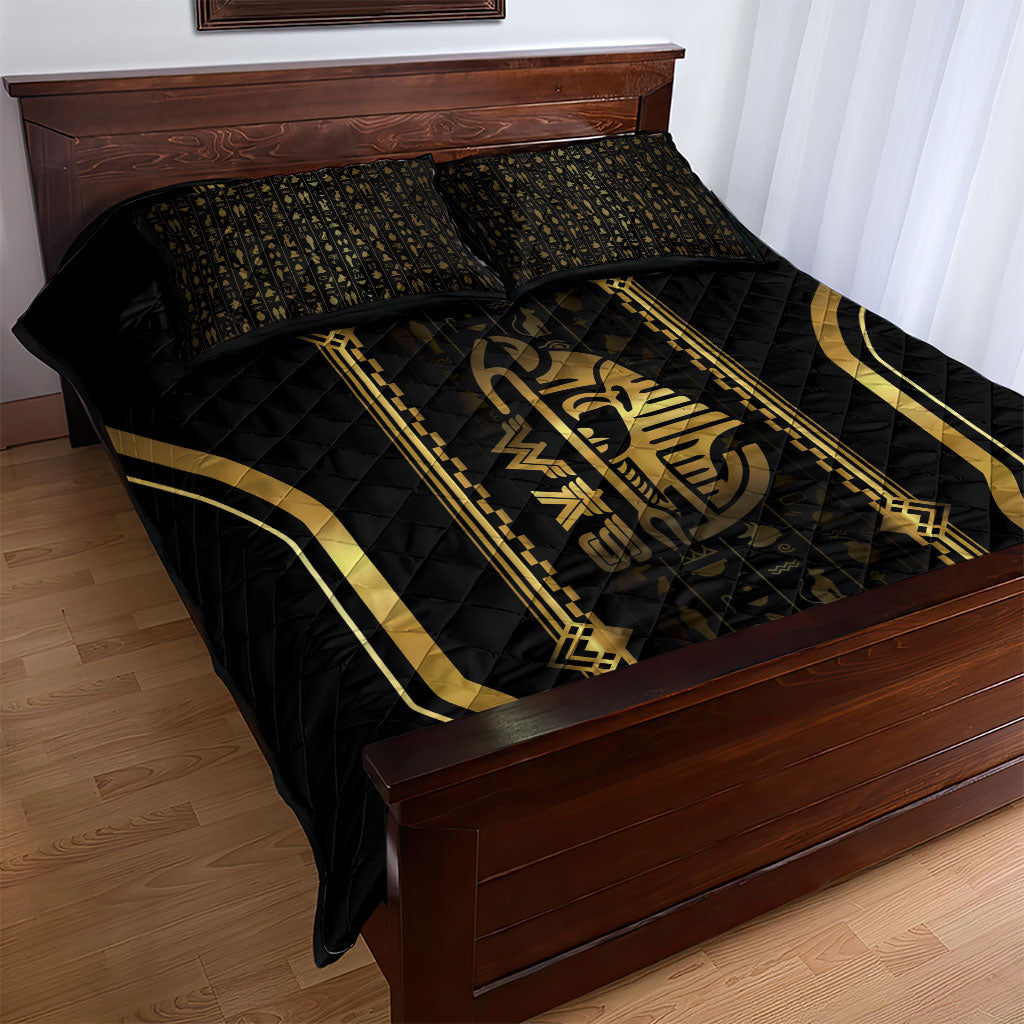 Egypt Was Sceptre Quilt Bed Set Gold Pharaoh Patterns