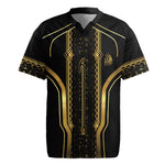 Personalized Egypt Was Sceptre Rugby Jersey Gold Pharaoh Patterns