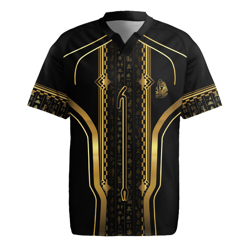 Personalized Egypt Was Sceptre Rugby Jersey Gold Pharaoh Patterns