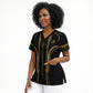 Personalized Egypt Was Sceptre Scrub Top Gold Pharaoh Patterns