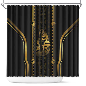 Egypt Was Sceptre Shower Curtain Gold Pharaoh Patterns