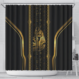 Egypt Was Sceptre Shower Curtain Gold Pharaoh Patterns