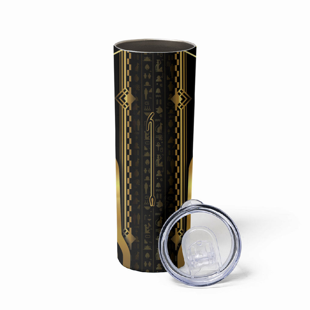 Personalized Egypt Was Sceptre Skinny Tumbler Gold Pharaoh Patterns