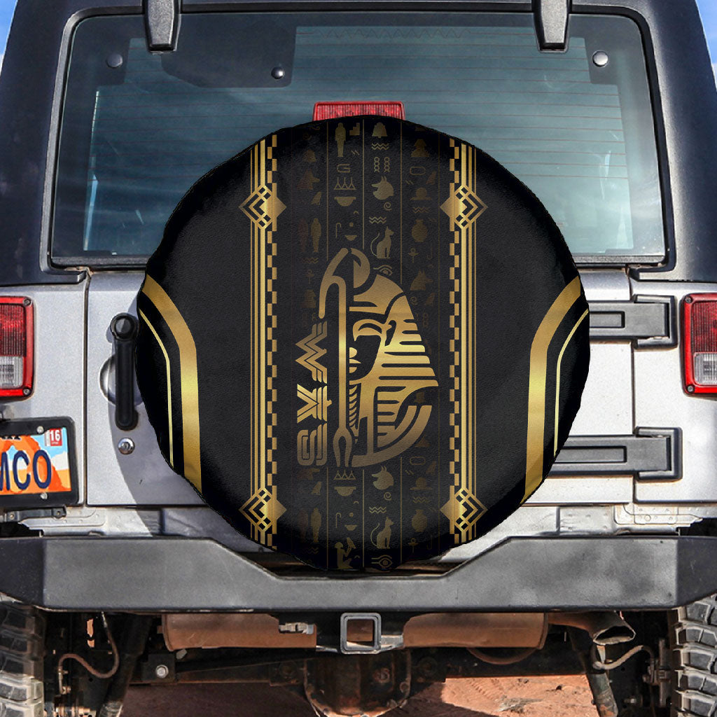 Egypt Was Sceptre Spare Tire Cover Gold Pharaoh Patterns