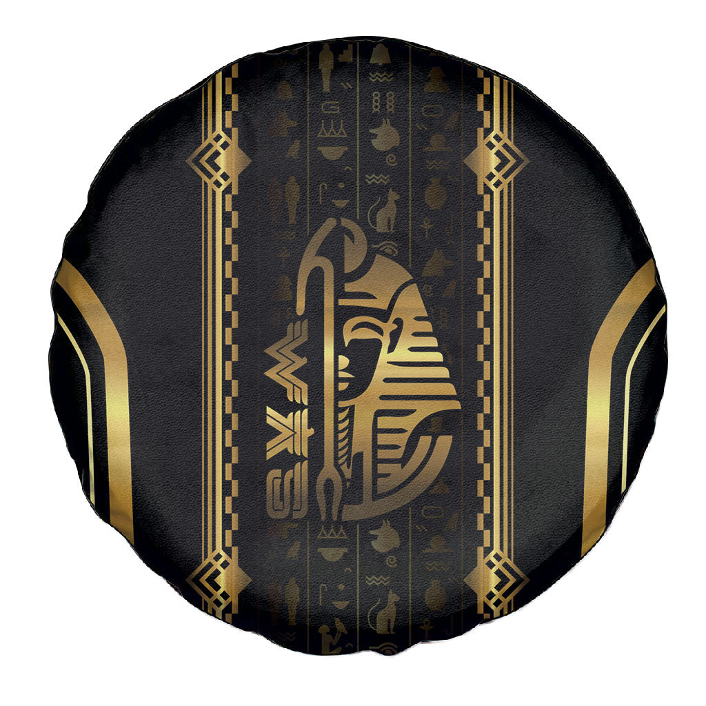 Egypt Was Sceptre Spare Tire Cover Gold Pharaoh Patterns