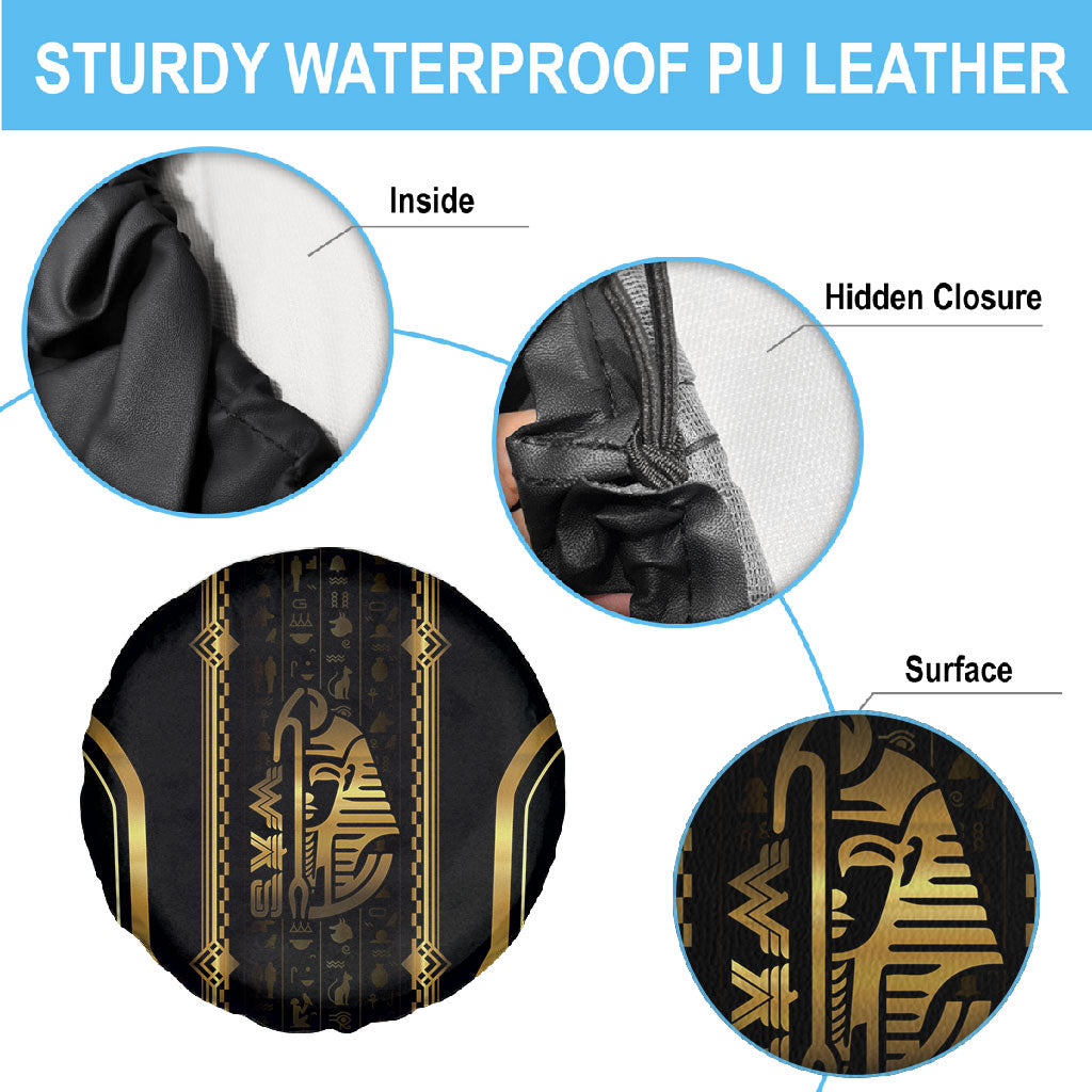 Egypt Was Sceptre Spare Tire Cover Gold Pharaoh Patterns