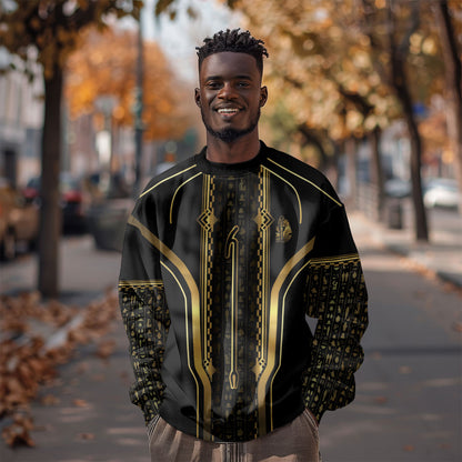Personalized Egypt Was Sceptre Sweatshirt Gold Pharaoh Patterns