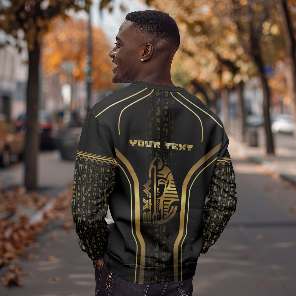 Personalized Egypt Was Sceptre Sweatshirt Gold Pharaoh Patterns