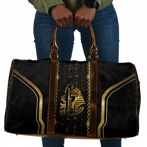 Egypt Was Sceptre Travel Bag Gold Pharaoh Patterns