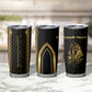 Personalized Egypt Was Sceptre Tumbler Cup Gold Pharaoh Patterns