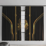 Egypt Was Sceptre Window Curtain Gold Pharaoh Patterns