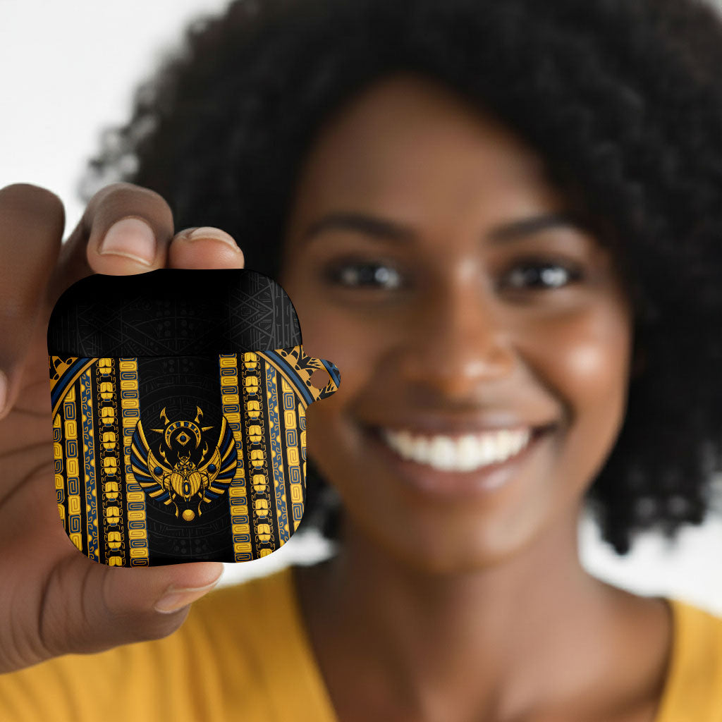 Egypt The Scarab Beetle AirPods Case Winged Solar Amulet Symbol